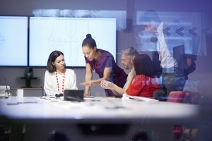 group of people having business meeting