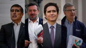 Mario Desbordes, Sebastián Sichel, Ignaio Biones y Joaquín Lavín, precandidatos de la centroderecha